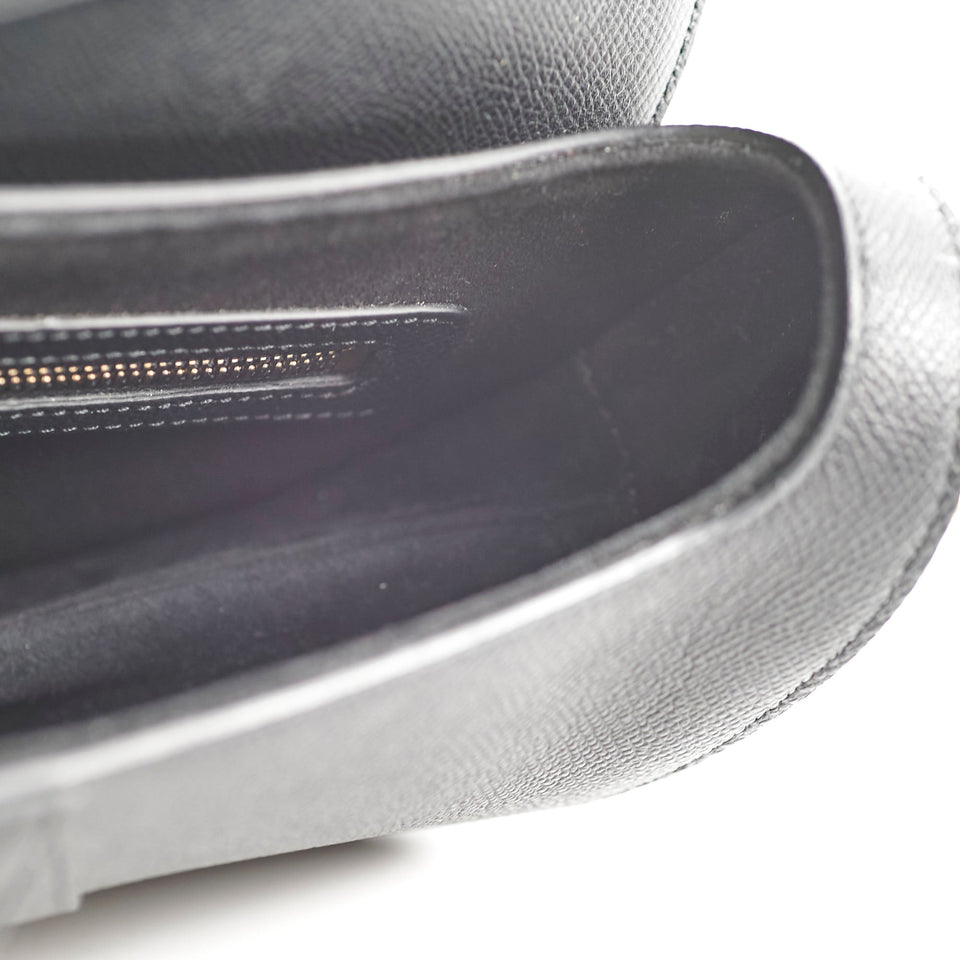 Dior Saddle Bag With Strap Calfskin Black Medium