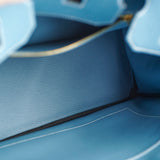 Hermes Birkin 35 Clemence Blue Jean - N Square Stamp