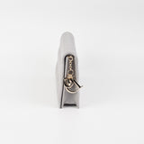 Dior Cannage Lambskin Silver Clutch