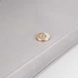 Dior Cannage Lambskin Silver Clutch