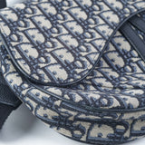 Dior Saddle Bag Beige and Black Oblique Jacquard