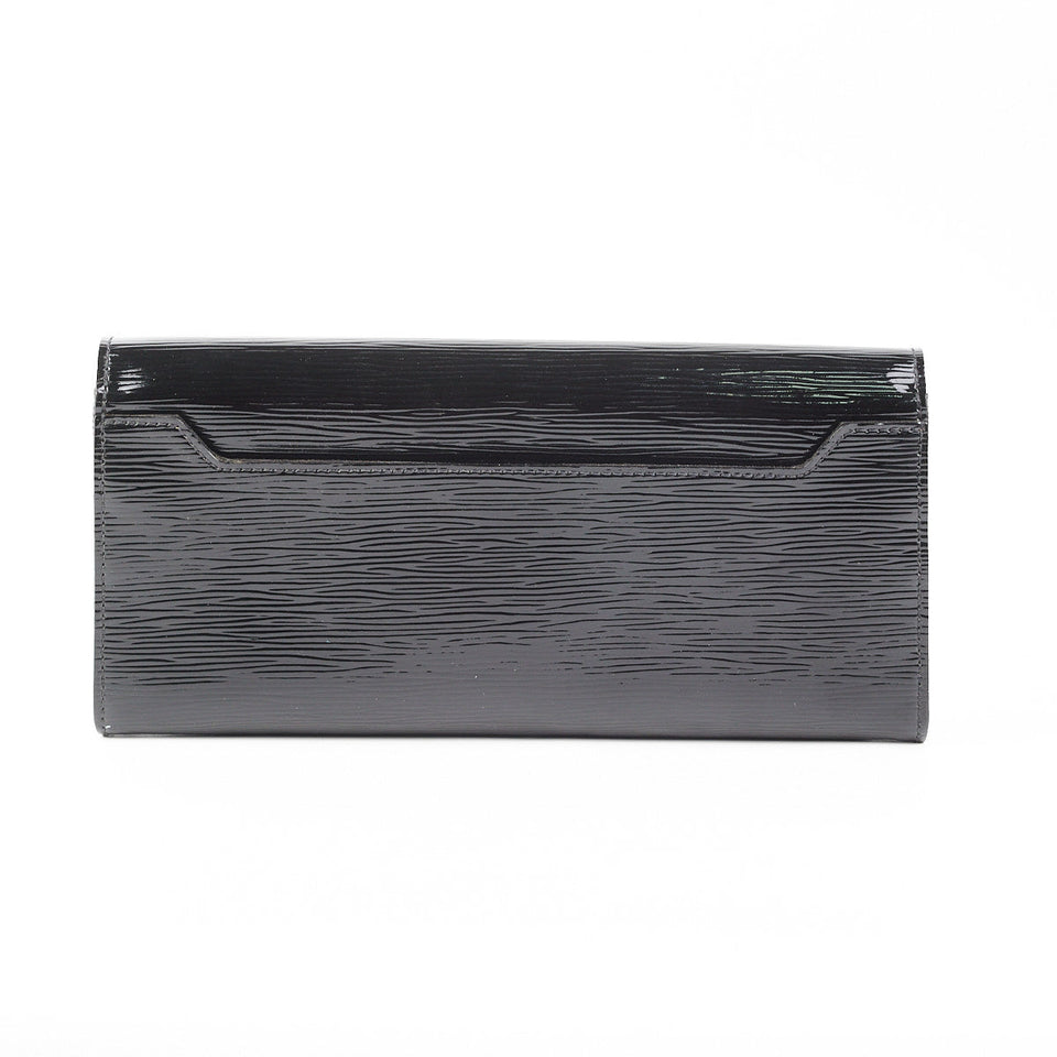 Louis Vuitton Patent Epi Clutch with Strap Black