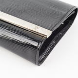 Louis Vuitton Patent Epi Clutch with Strap Black
