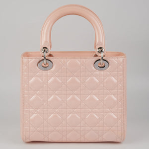 Dior Lady Dior Pink Patent Medium