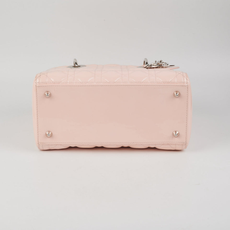 Dior Lady Dior Pink Patent Medium