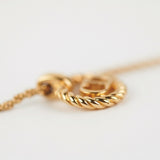 Chrisitan Dior Gold Logo Necklace Costume Jewellery
