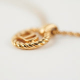 Chrisitan Dior Gold Logo Necklace Costume Jewellery