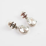 Chanel Logo Drop Jewel Earrings Costume Jewellery