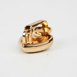 Christian Dior Heart Rhinestone Clip On Earrings Costume Jewellery