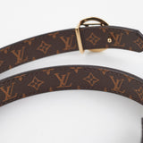 Louis Vuitton 20mm Reversible Logo Monogram 75cm Belt