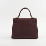 Hermes Kelly 25 Epsom Rouge Z Stamp 2021