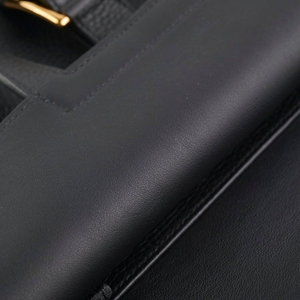 Hermes Halzan 31 Noir Bag - B Stamp 2023