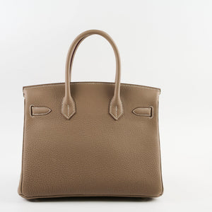 Hermes Birkin 30 Togo Etoupe W Stamp 2024  November