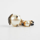 Christian Dior Pearl/Crystal Single Tribal Earring Costume Jewellery
