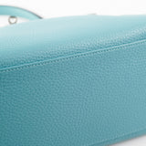 Hermes Kelly 28 Clemence Blue Jeans