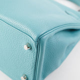 Hermes Kelly 28 Clemence Blue Jeans