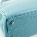 Hermes Kelly 28 Clemence Blue Jeans