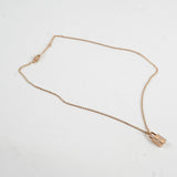 Hermes Kelly Cadenas Necklace Rose Gold with Diamonds