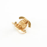 Chanel Vintage CC Turnlock Logo Clip on Earrings
