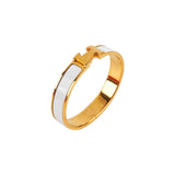 Hermes H Clic Clac Bracelet White Size GM