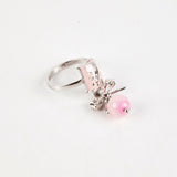 Christian Dior Pink Bow Ring Size L