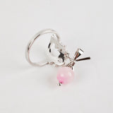 Christian Dior Pink Bow Ring Size L