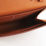 Hermes Clic 16 Epsom Gold Wallet On Chain - U Stamp