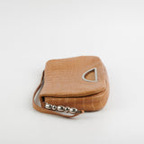 Dior Malice Croc Embossed Tan Shoulder Bag