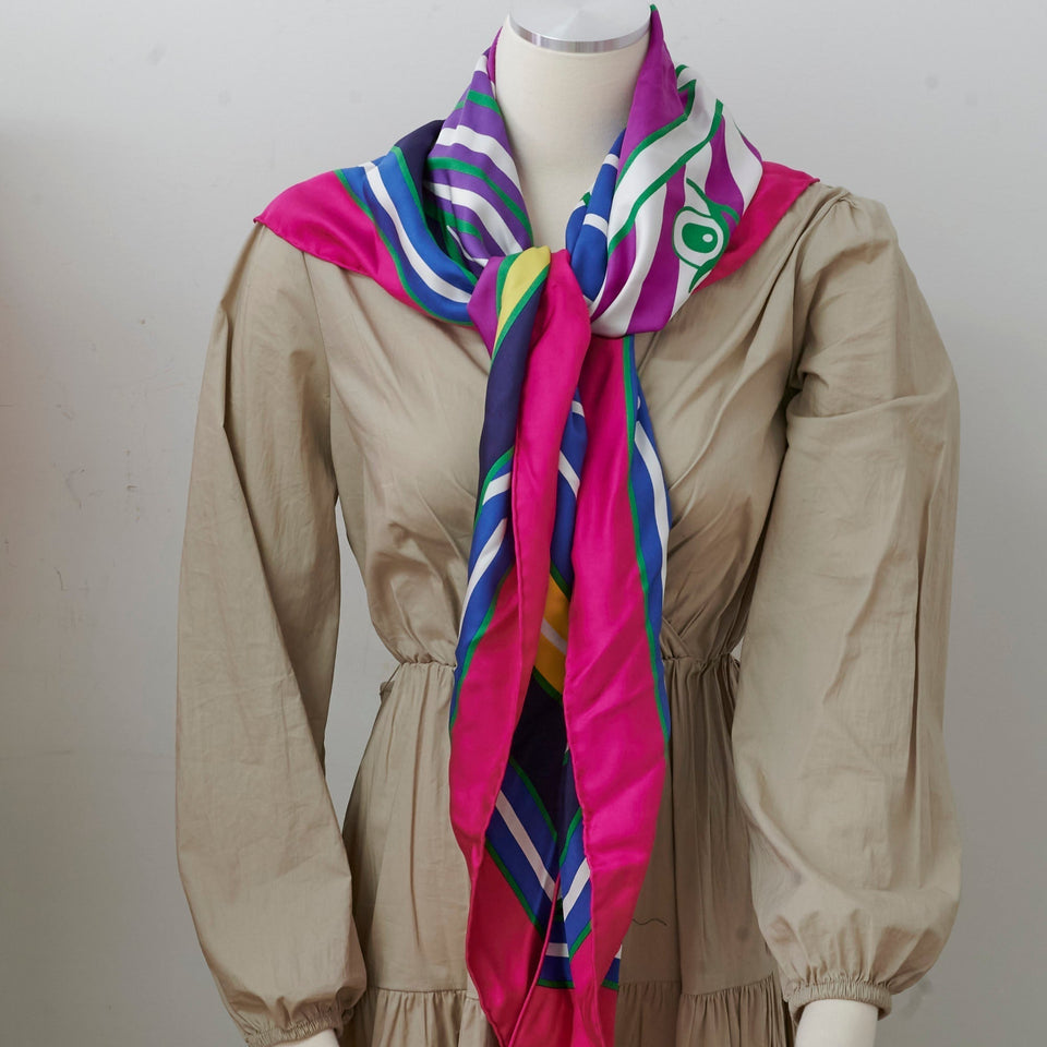 Hermes Large Triangle Multicolour Scarf