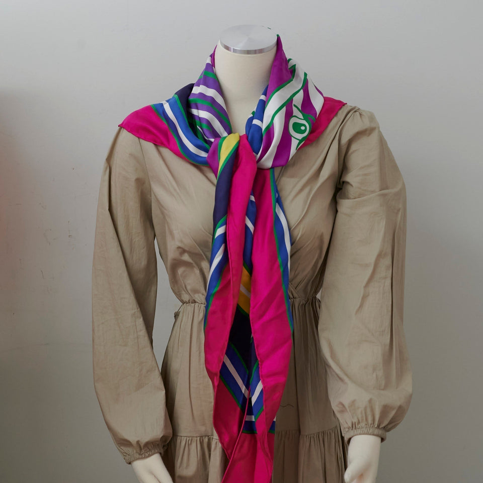 Hermes Large Triangle Multicolour Scarf