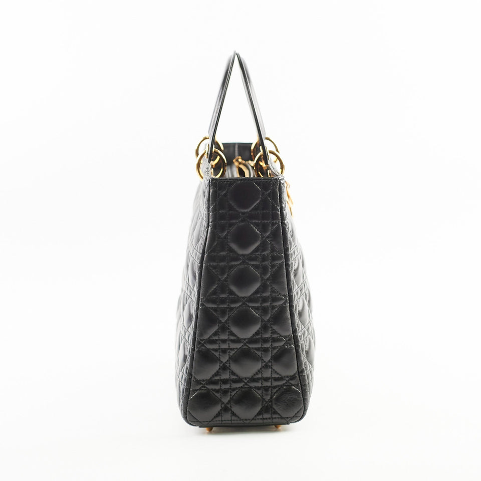 Christian Large Lady Dior Black