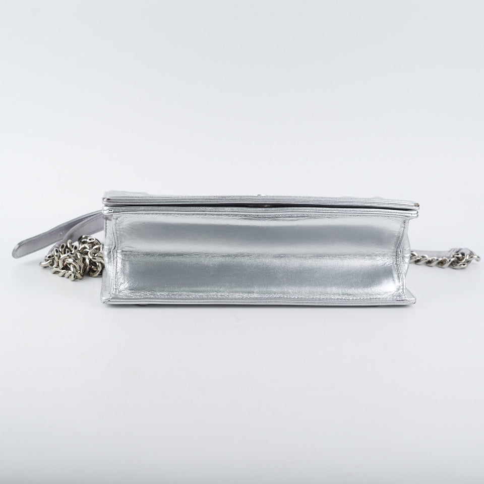 Dior Diorama Medium Metallic Silver
