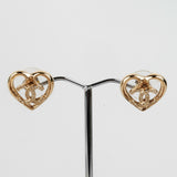 HOLD BC Chanel CC Logo Heart Earrings