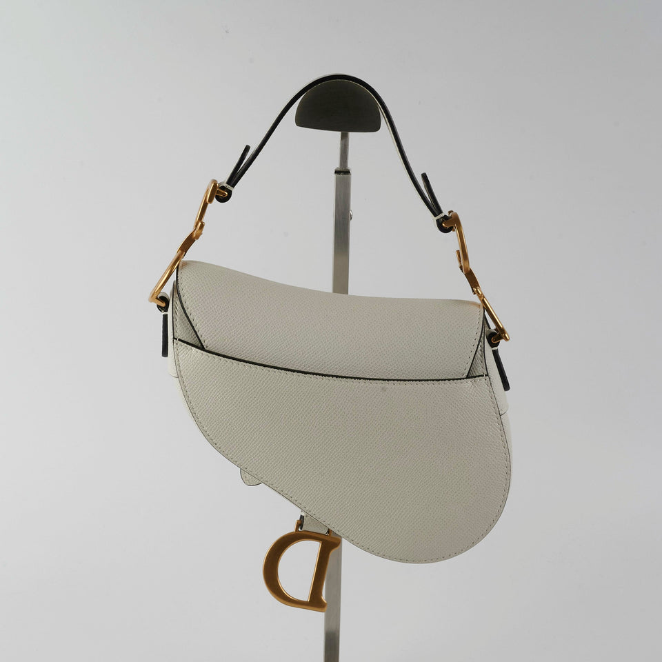 Christian Dior Mini Saddle Latte Bag