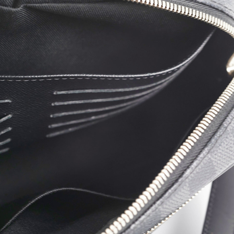 Louis Vuitton Kasai Graphite Clutch