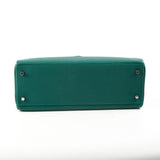 Hermes Kelly 32 Togo Malachite Au Pas- A Stamp