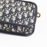 Christian Dior Oblique Navy Pouch