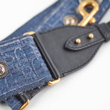 Christian Dior Navy Guitar Strap