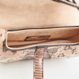 Christina Dior Mini Saddle Snake Skin