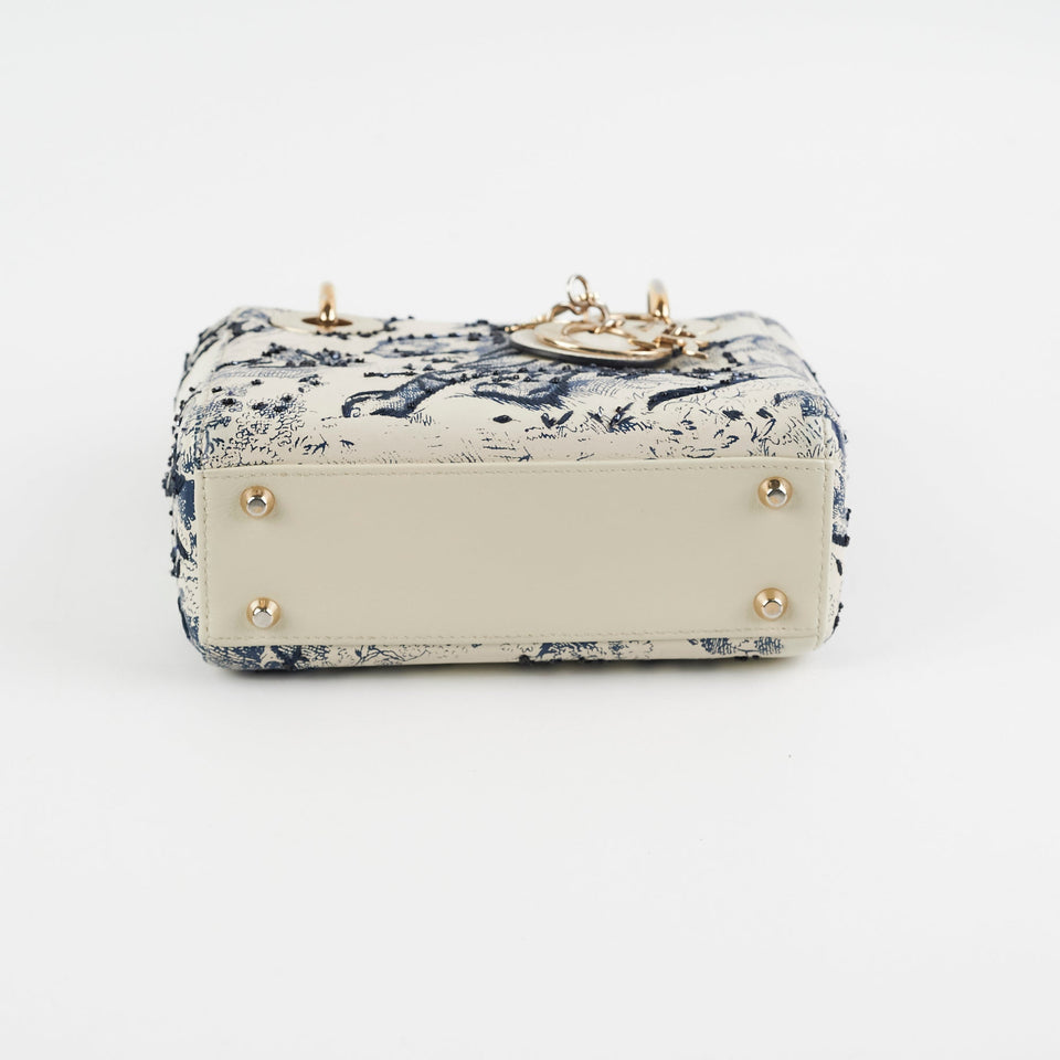 Christian Dior Mini Lady Dior Toile De Joy