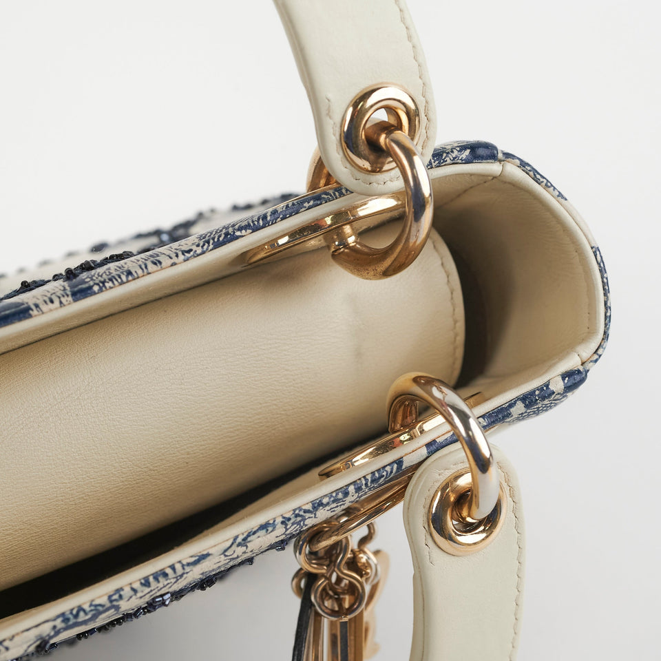 Christian Dior Mini Lady Dior Toile De Joy