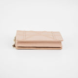 Dior Diorama Wallet on Chain WOC Beige/Pink
