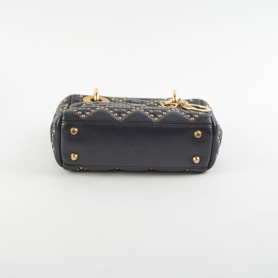 Lady Dior Studded Black Mini