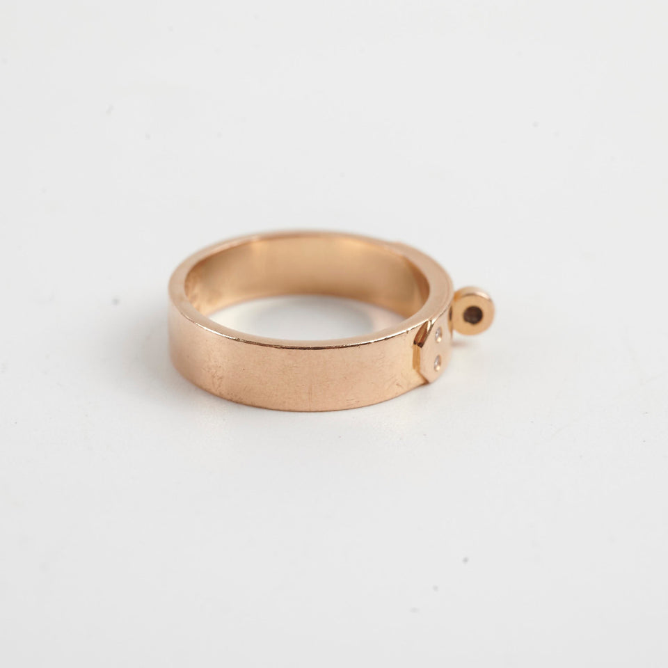 Hermes Kelly Ring 18k Small model Rose Gold Size 54