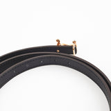 Hermes H Etoupe/Black Size 90cm Belt