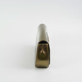 Louis Vuitton Green Grey Patent Logo Clutch