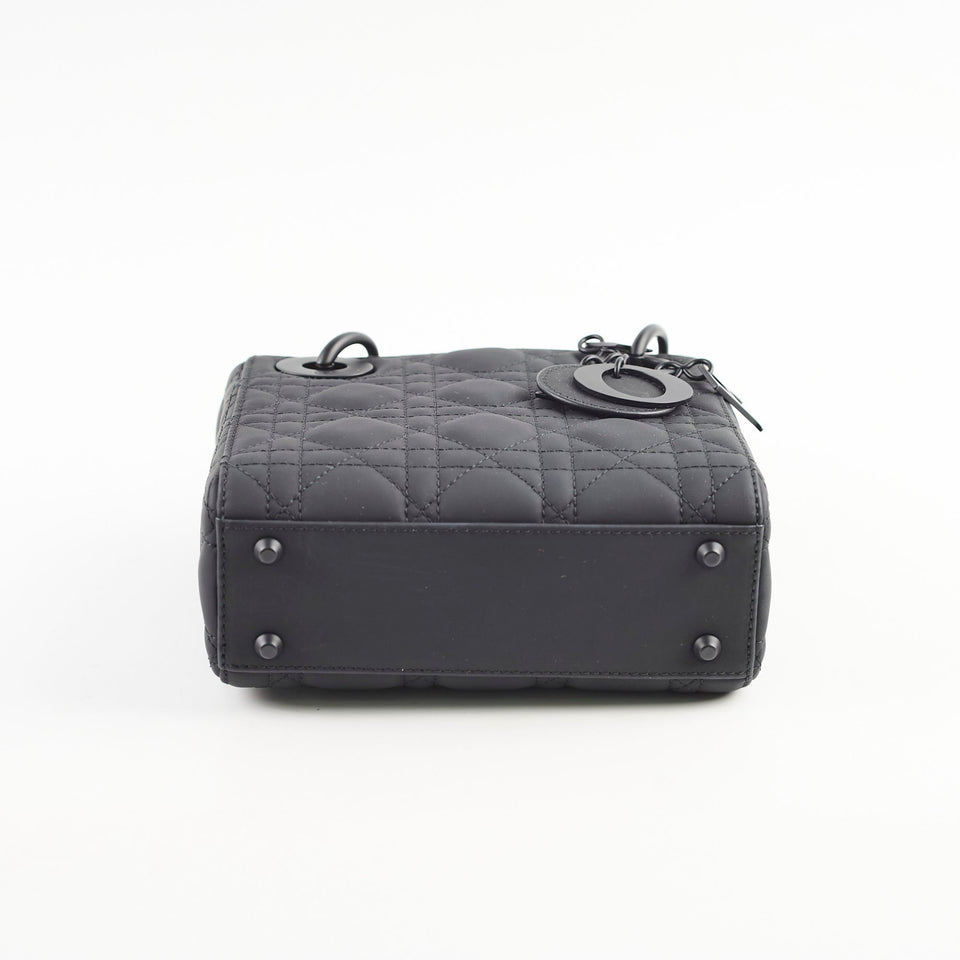Christian Dior Lady Dior Mini Black Ultra Matte