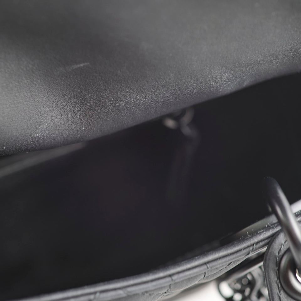 Christian Dior Lady Dior Mini Black Ultra Matte