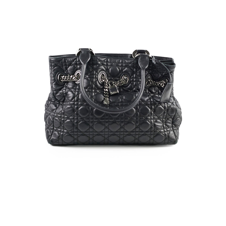 Christian Dior Cannage Chri Chri Tote Black