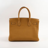Hermes Birkin 30 Fjord Naturel Sable K Square Stamp 2007